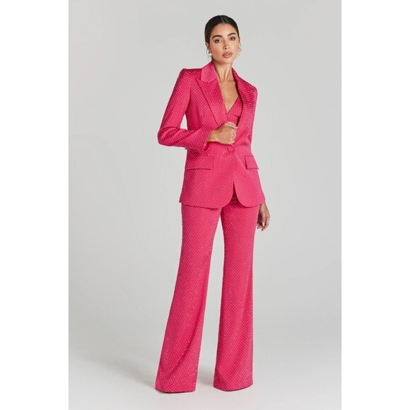 Nadine Merabi Kira Pink Studded Jacket Small NWT - Picture 5 of 14